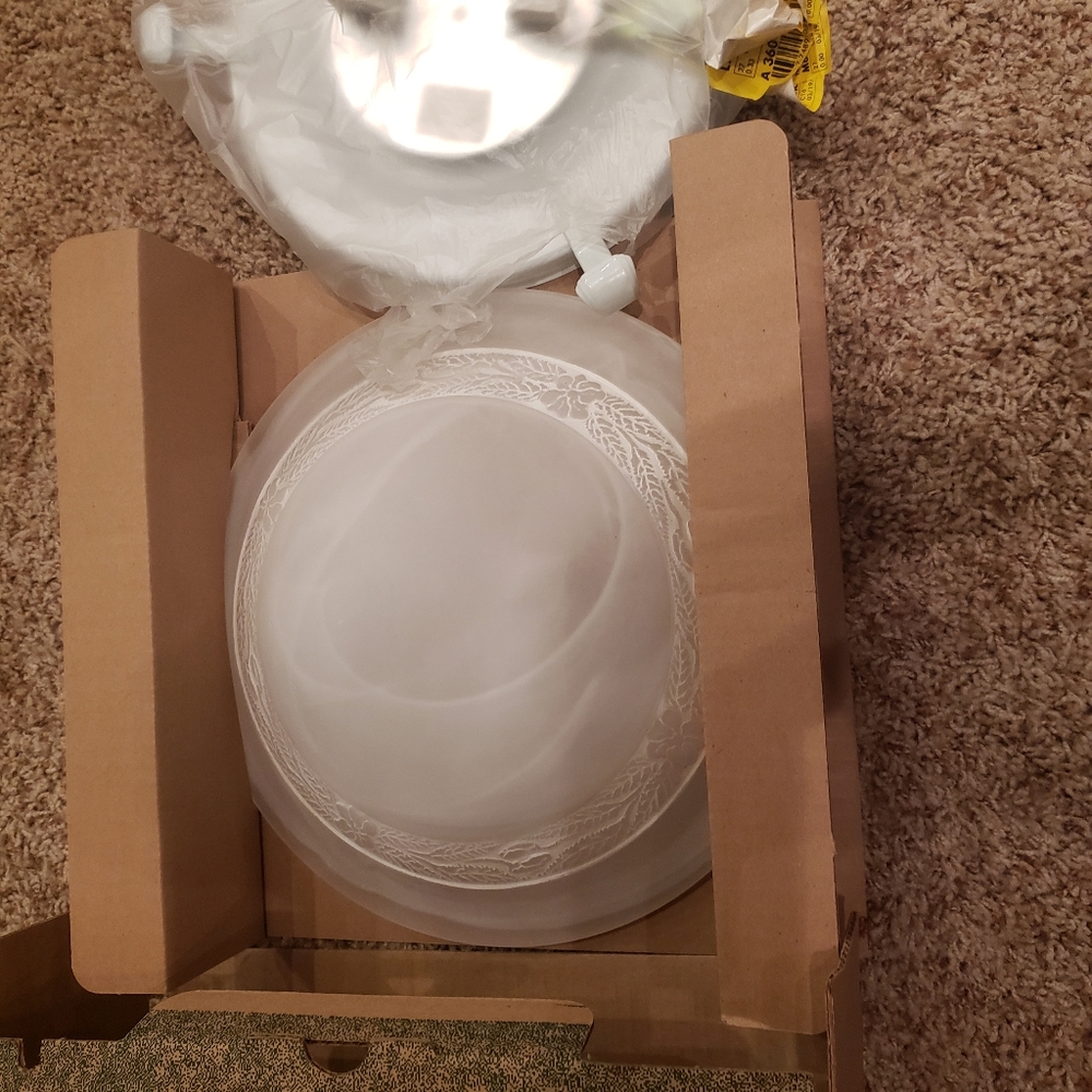 12" halogen flushmount, brand new made in Italy.